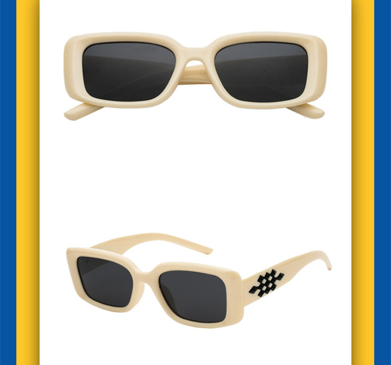 Elegant Simple Style Geometric Tac Square Full Frame Kids Sunglasses display picture 2