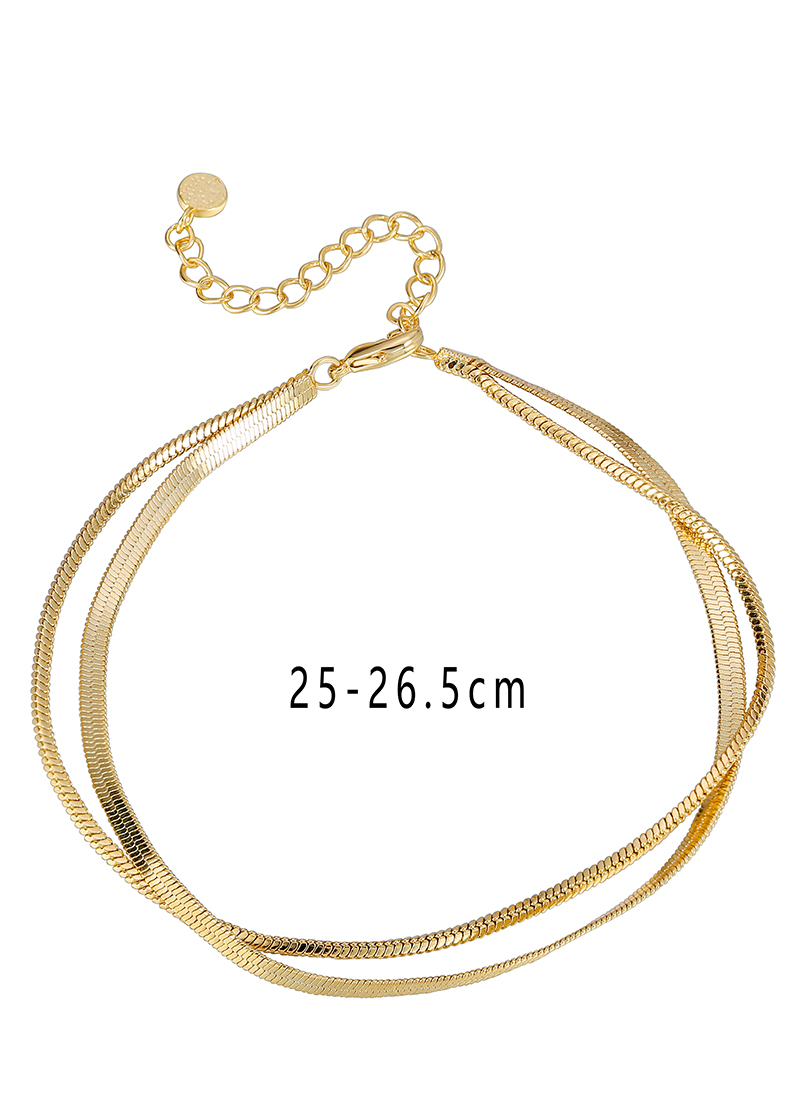 Casual Simple Style Starfish Solid Color Shell Copper 18K Gold Plated Women's Anklet display picture 8