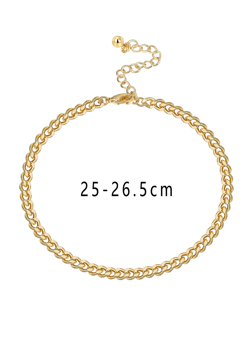Casual Simple Style Starfish Solid Color Shell Copper 18K Gold Plated Women's Anklet display picture 13
