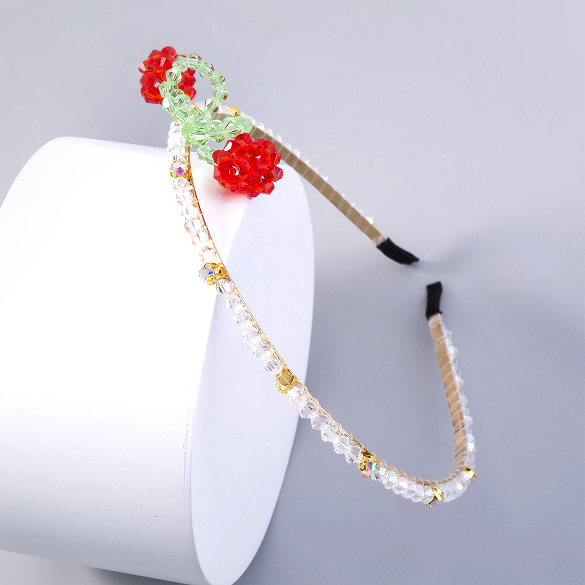 Women's Simple Style Cherry Resin Iron Beaded Hair Band display picture 3