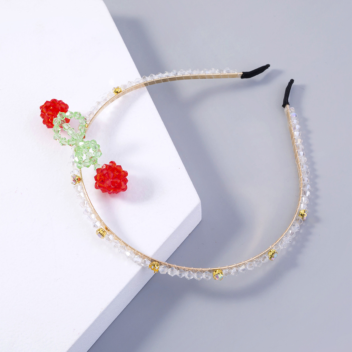 Women's Simple Style Cherry Resin Iron Beaded Hair Band display picture 5