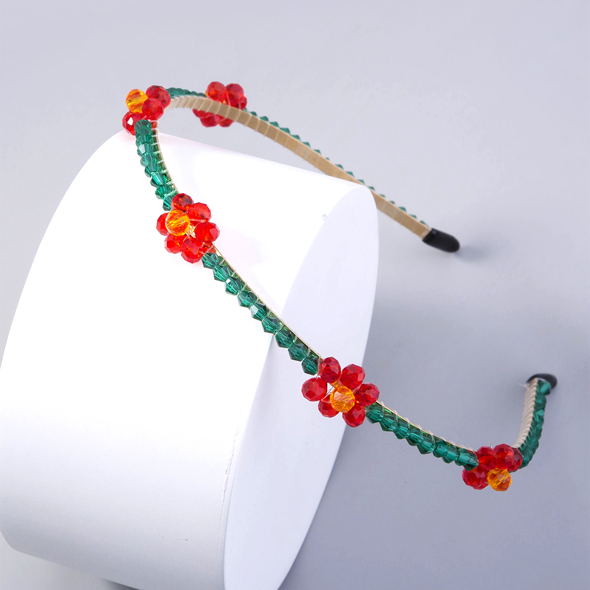 Women's Simple Style Cherry Resin Iron Beaded Hair Band display picture 7