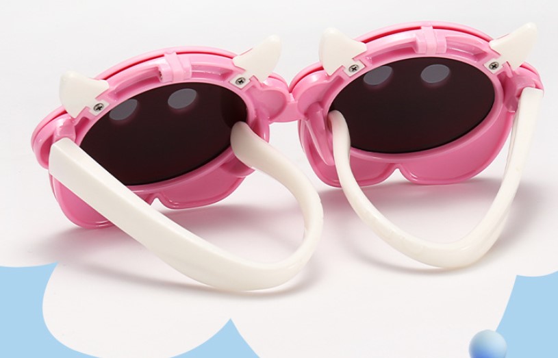 Cute Funny Cartoon Tac Special-Shaped Mirror Full Frame Kids Sunglasses display picture 2
