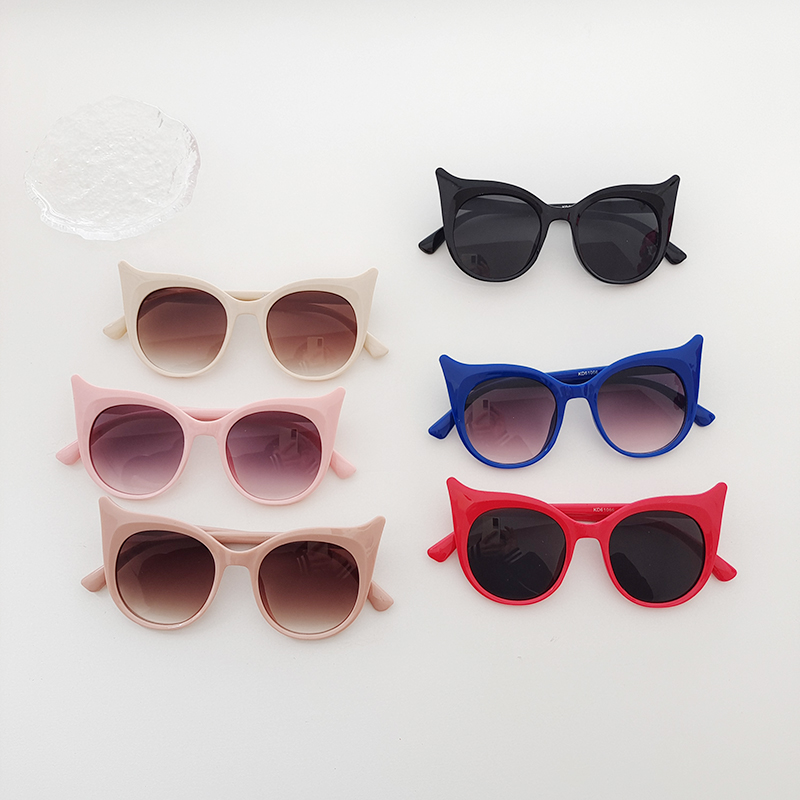 Cartoon Style Solid Color Pc Resin Round Frame Full Frame Kids Sunglasses display picture 1