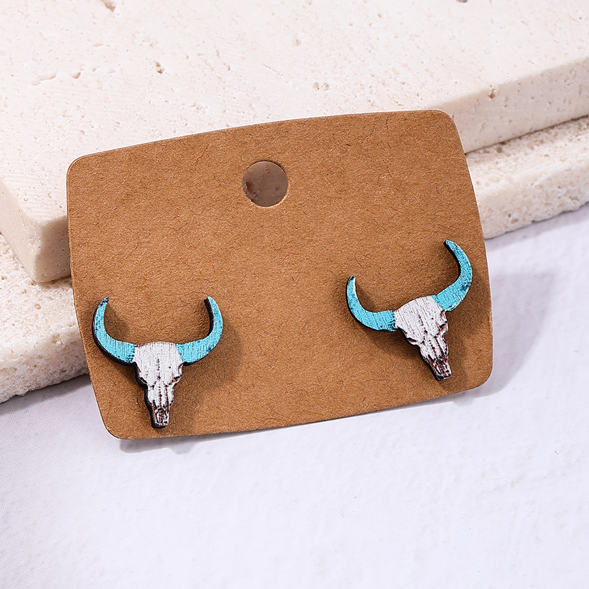 1 Par Pastoral Animal Madera Pendientes display picture 11