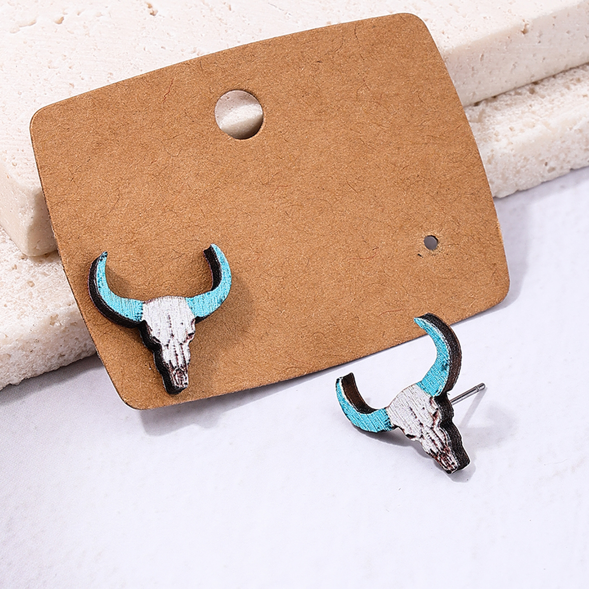 1 Par Pastoral Animal Madera Pendientes display picture 13