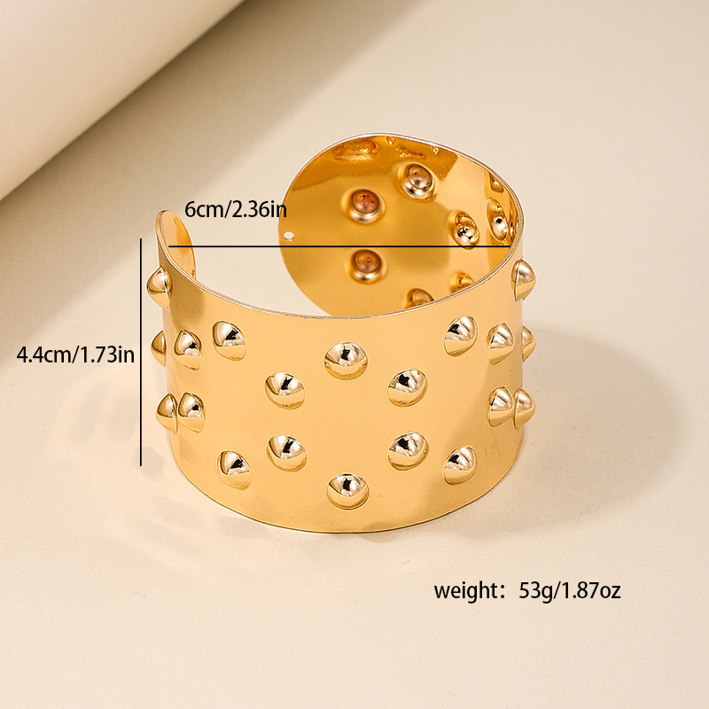 Elegant Vintage Style Luxurious Solid Color Alloy Wholesale Bangle display picture 4
