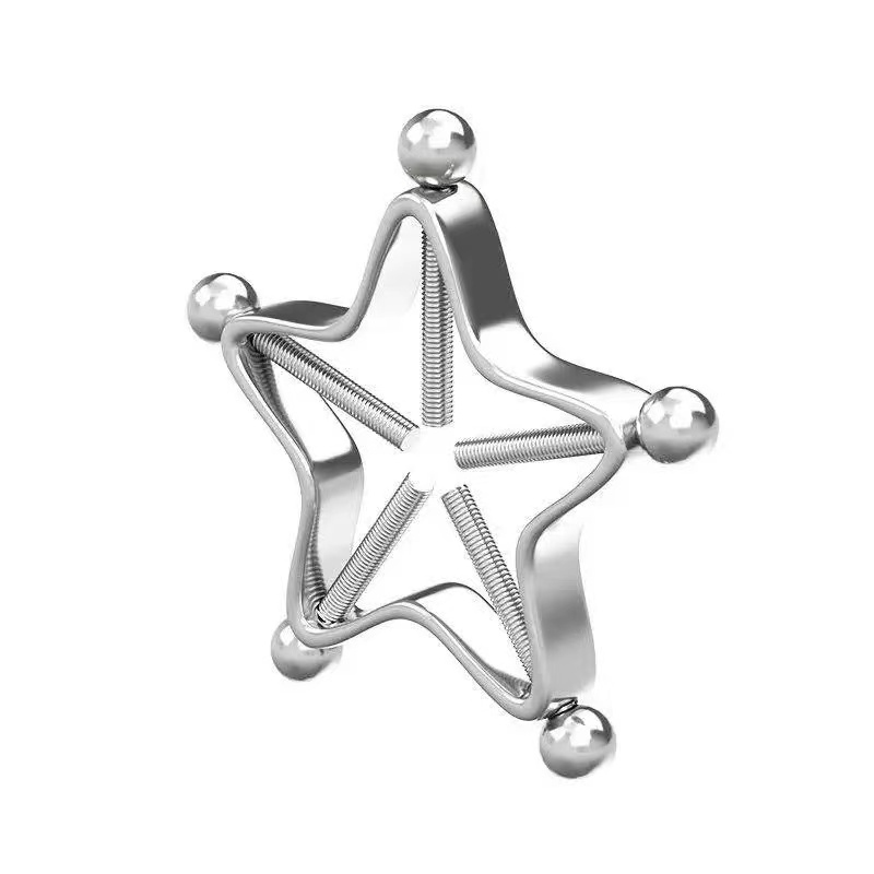 1 Piece Nipple Rings & Studs Classic Style Pentagram Plum Blossom Stainless Steel None None display picture 2