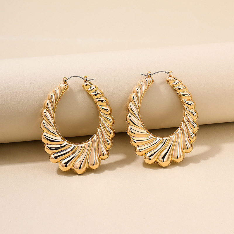 1 Pair Sweet Solid Color Plating Alloy Earrings display picture 2