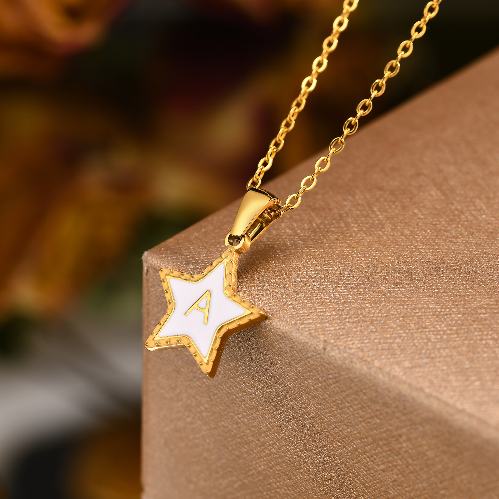 Stainless Steel 18K Gold Plated IG Style Simple Style Pentagram Pendant Necklace display picture 5