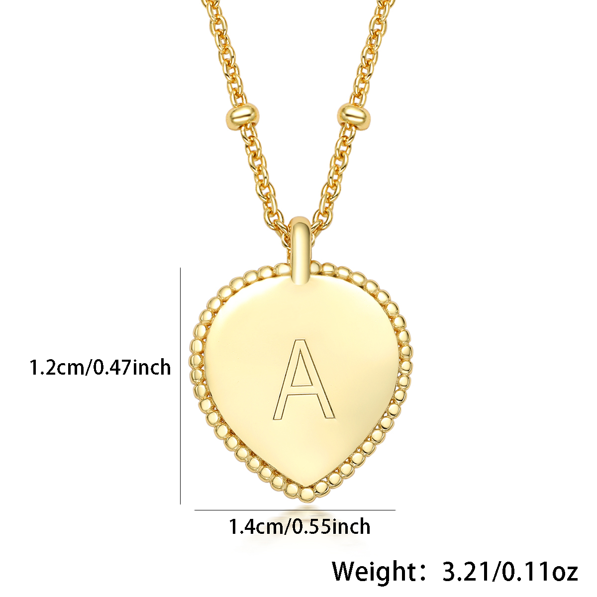 Sterling Silver Gold Plated Simple Style Letter Heart Shape Pendant Necklace display picture 5