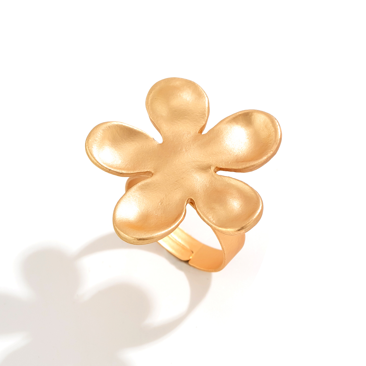 Wholesale Jewelry Vintage Style Simple Style Flower Alloy Rings display picture 4