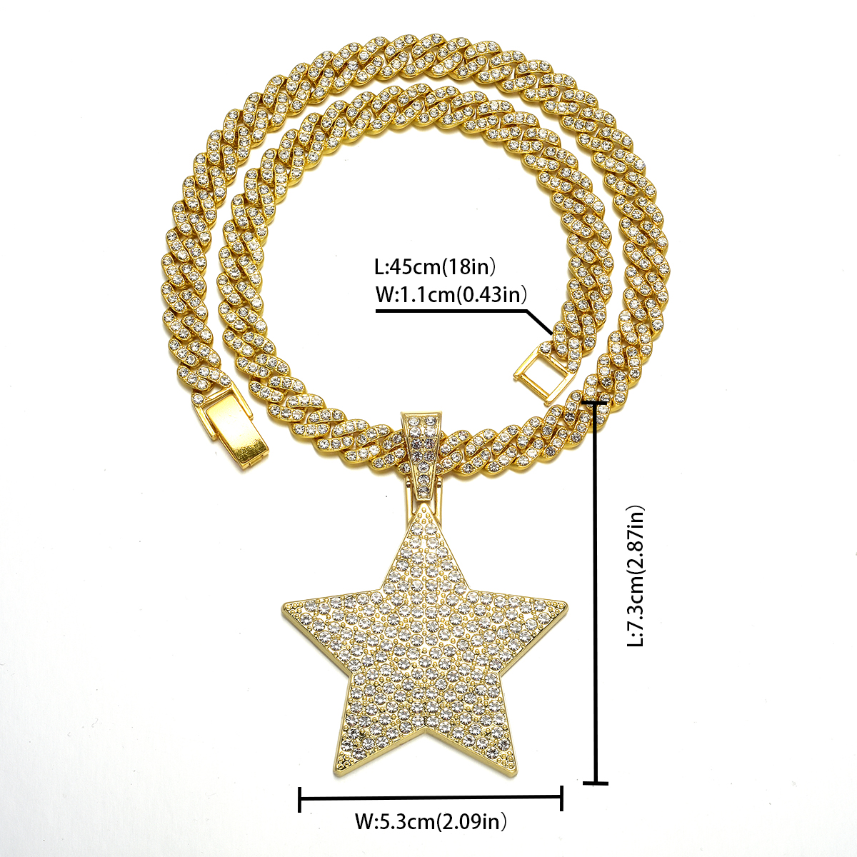 Hip Hop Animal Letra Número Aleación De Zinc Embutido Diamantes De Imitación Unisexo Collar Colgante display picture 7