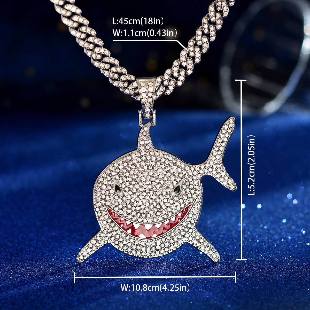 Hip Hop Animal Letra Número Aleación De Zinc Embutido Diamantes De Imitación Unisexo Collar Colgante display picture 11
