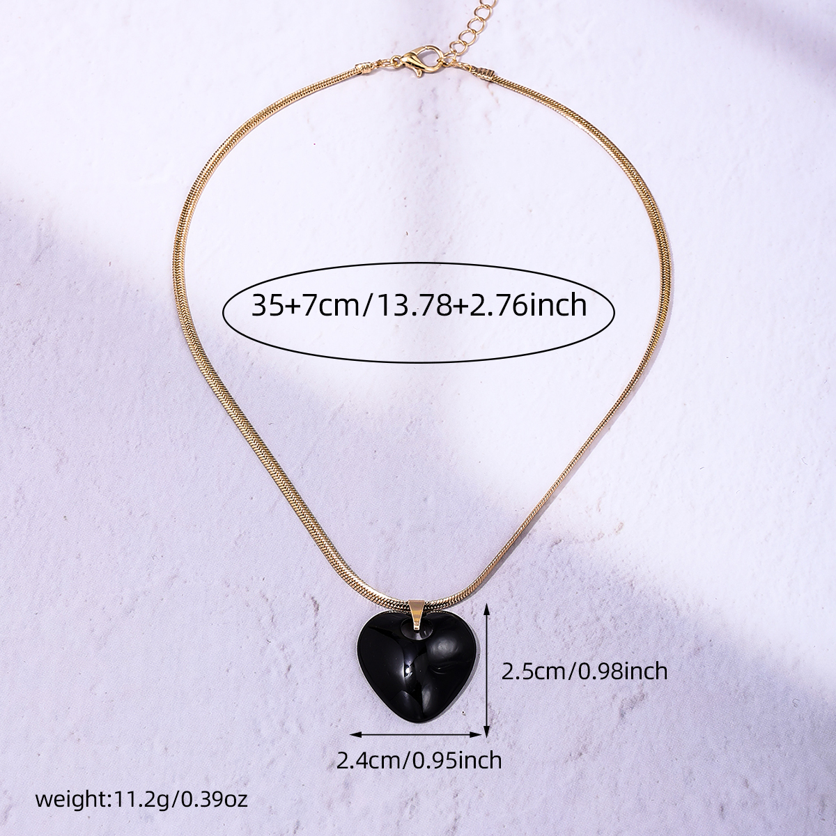 Sweet Classic Style Commute Heart Shape Arylic Copper Alloy Women's Pendant Necklace display picture 2