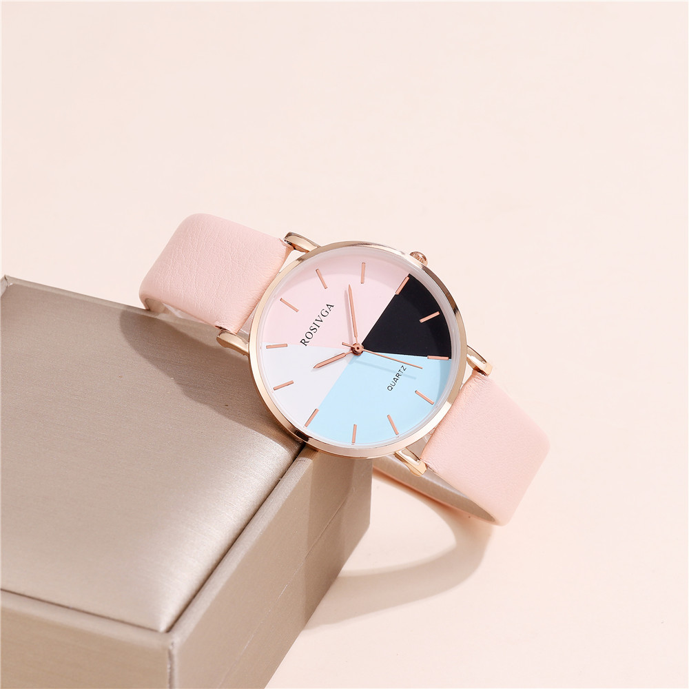 Einfacher Stil Einfarbig Schnalle Quarz Frauen Uhren display picture 6