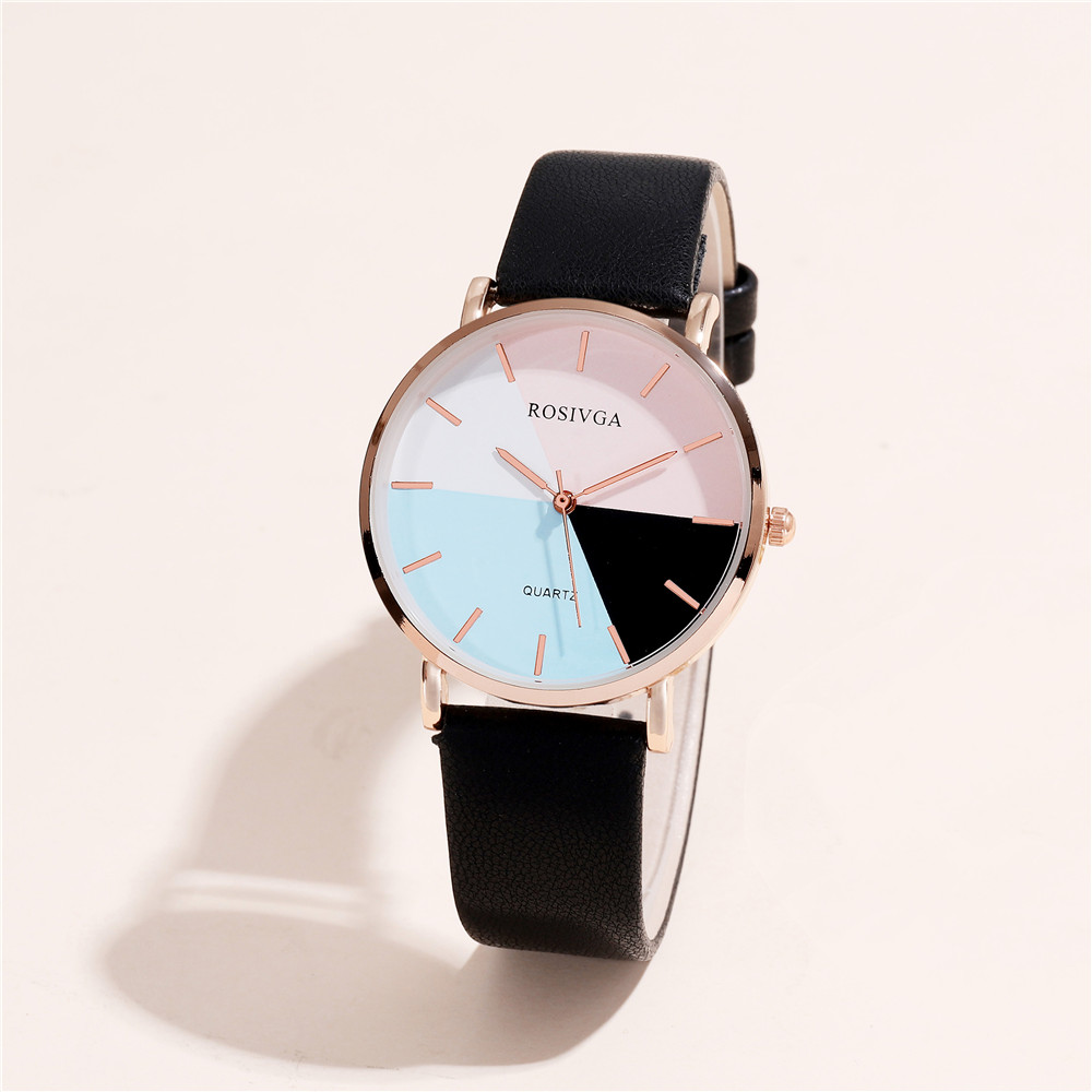 Einfacher Stil Einfarbig Schnalle Quarz Frauen Uhren display picture 8