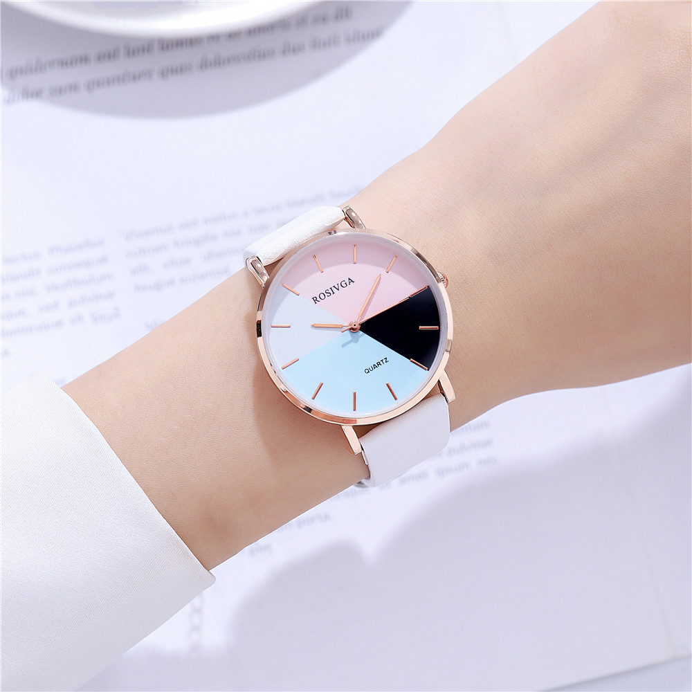 Simple Style Solid Color Buckle Quartz Women's Watches display picture 2