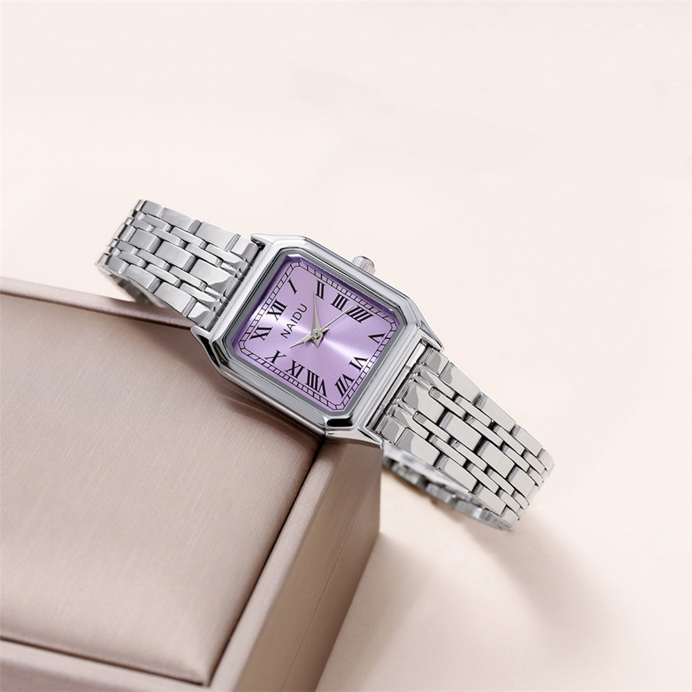 Einfacher Stil Einfarbig Doppelte Seitliche Druckknöpfe Quarz Frauen Uhren display picture 2