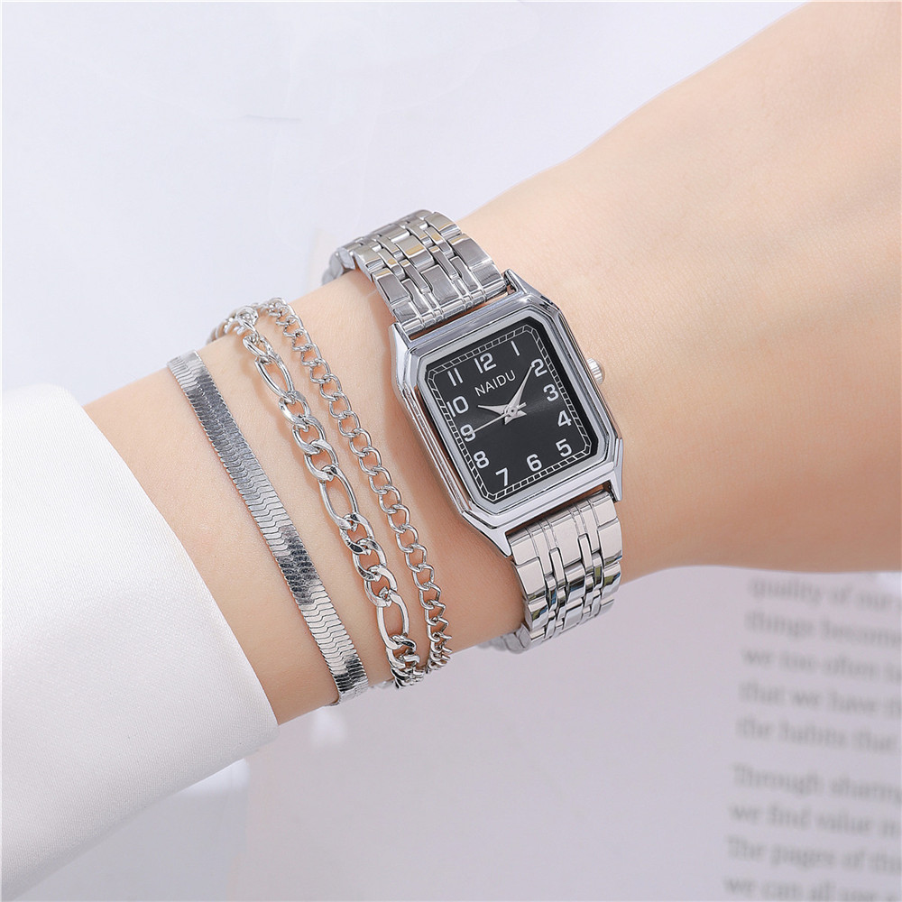 Simple Style Solid Color Double Side Snaps Quartz Women's Watches display picture 3