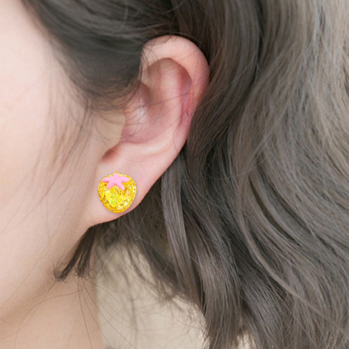 1 Pair Vacation Beach Sweet Fruit Resin Ear Studs display picture 4