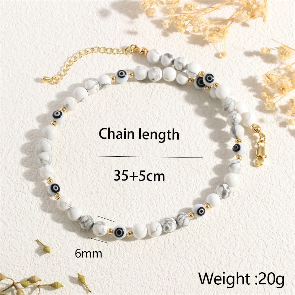 IG-Stil Handgemacht Koreanische Art Rechteck Süßwasserperle Stein Kupfer Perlen 18 Karat Vergoldet Frau Halskette display picture 7