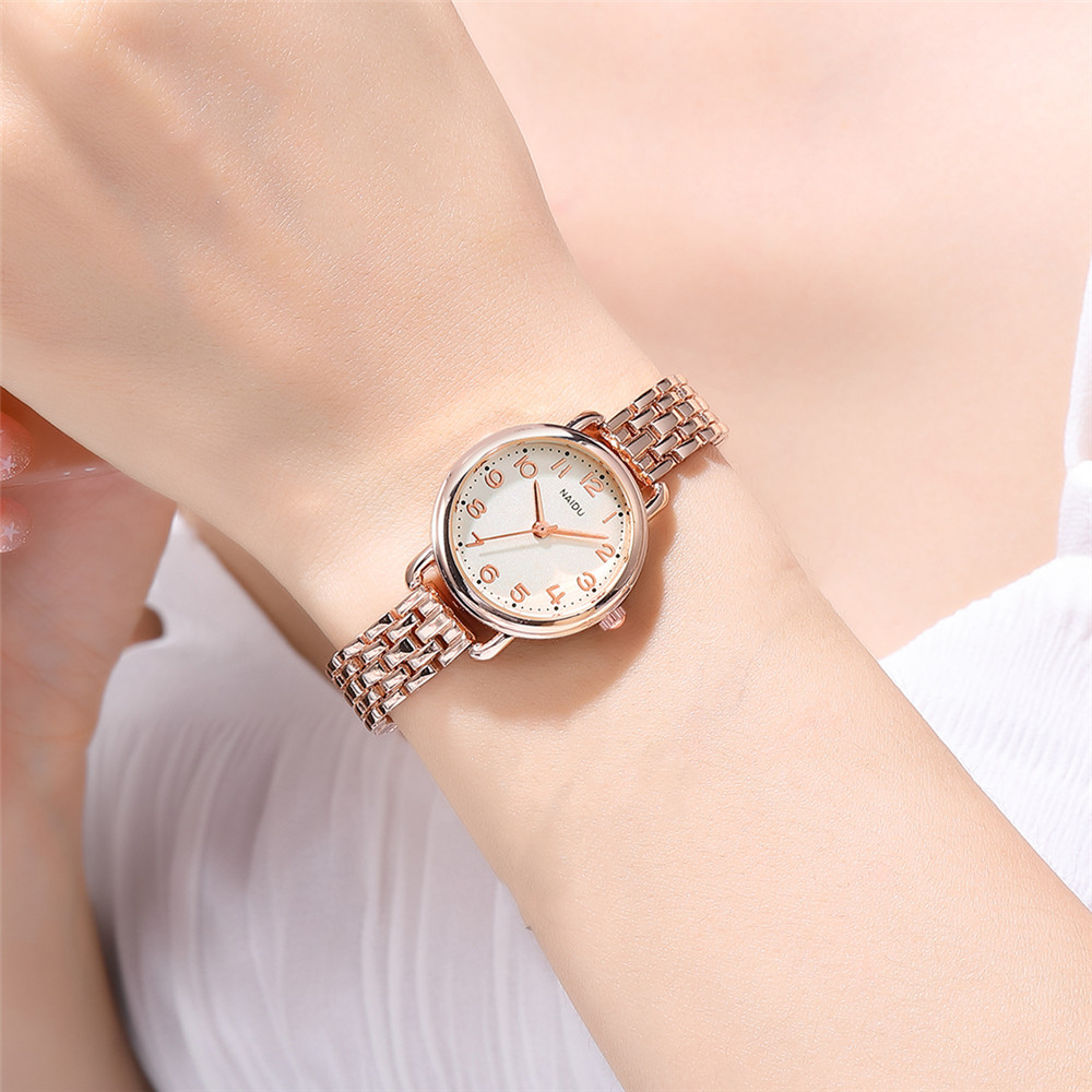 Einfacher Stil Einfarbig Hufeisenschnalle Quarz Frauen Uhren display picture 2