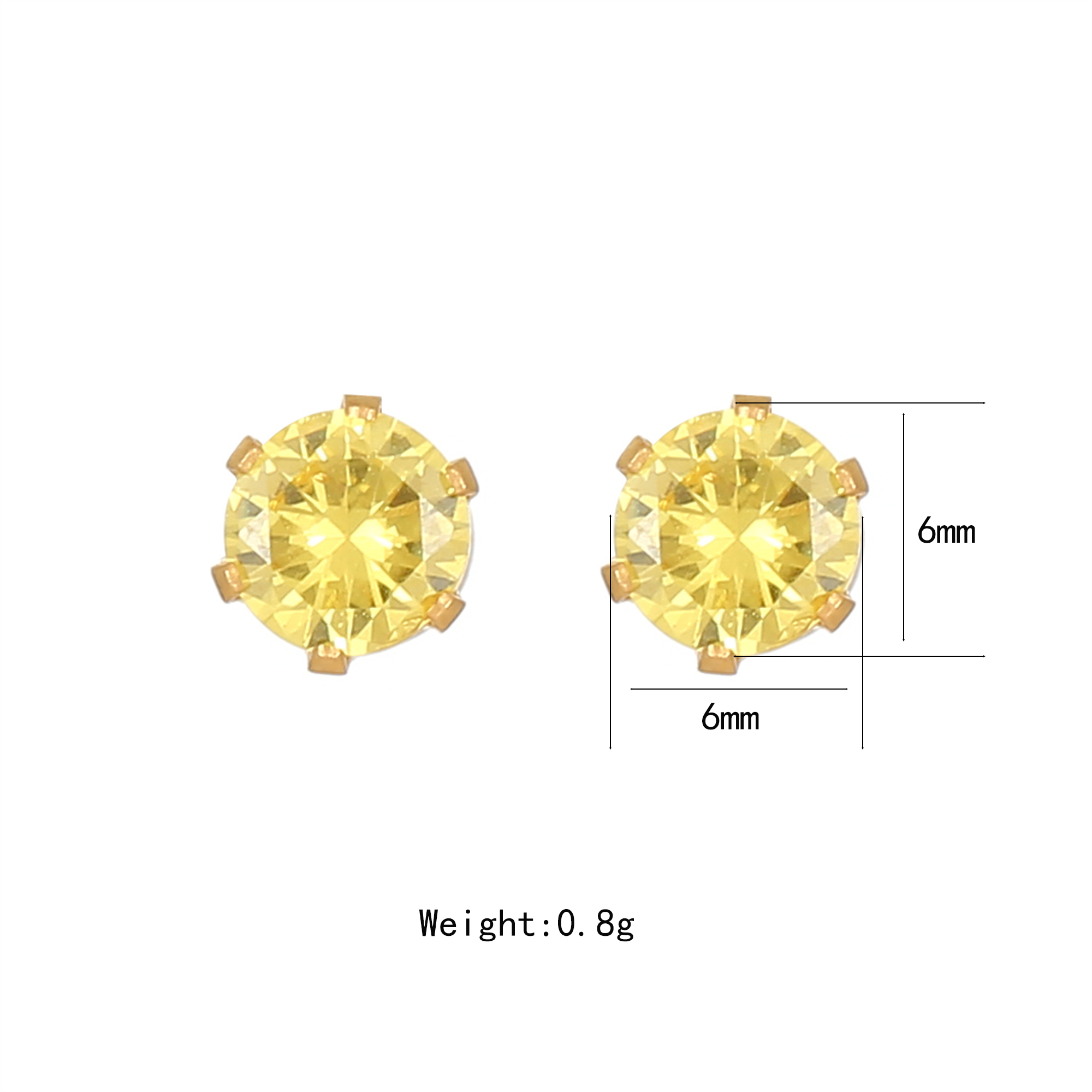 1 Par Estilo Simple Brillante Geométrico Embutido Acero Inoxidable Cristal Artificial Chapado En Oro Pendientes display picture 7