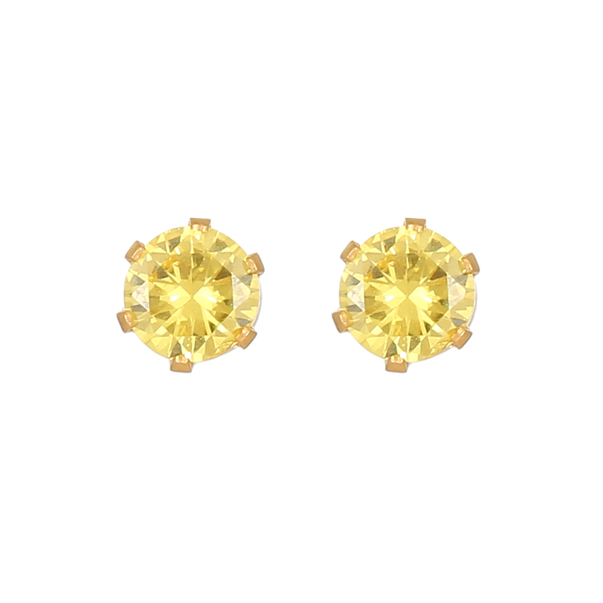 1 Par Estilo Simple Brillante Geométrico Embutido Acero Inoxidable Cristal Artificial Chapado En Oro Pendientes display picture 2