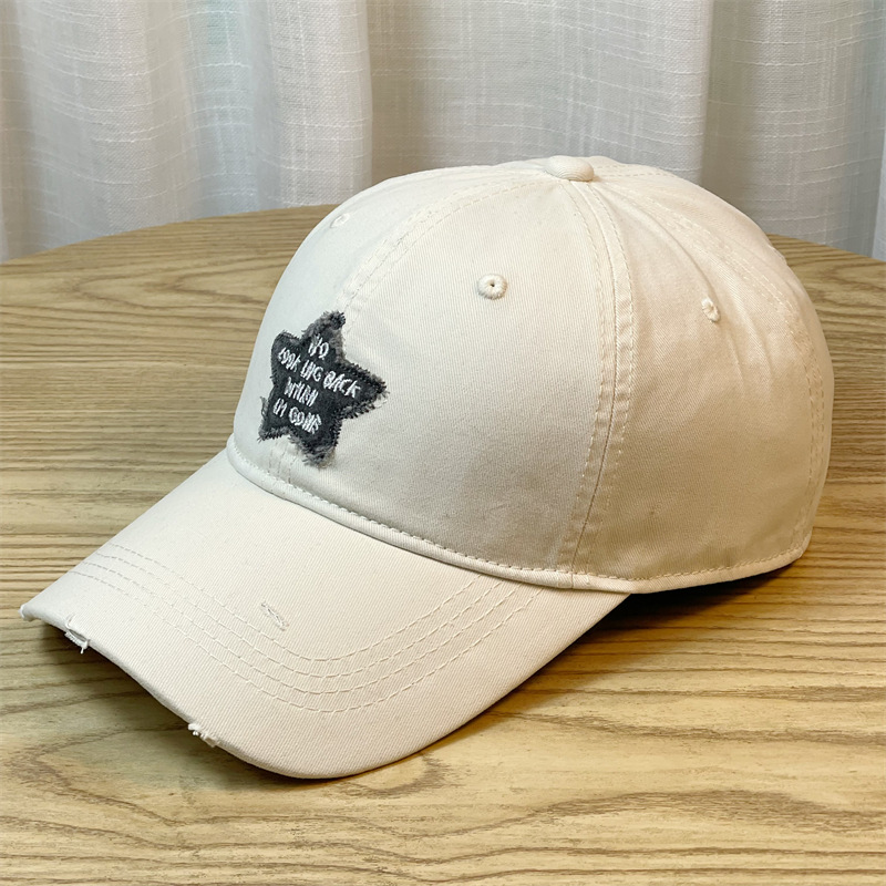 Unisexo Hip Hop Estrella Parche Aleros Curvos Gorra De Beisbol display picture 6