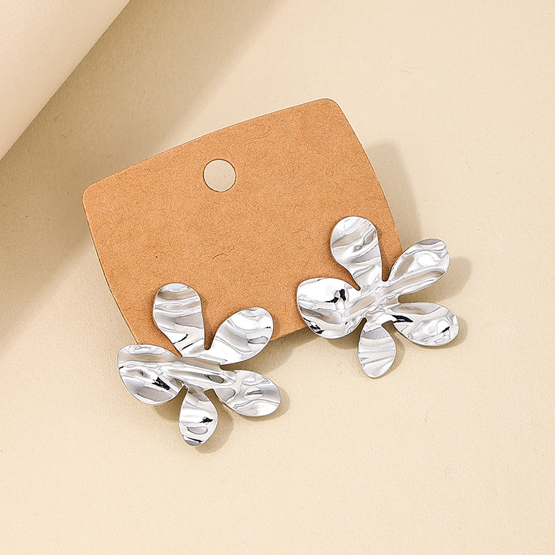 1 Pair IG Style Simple Style Flower Alloy Ear Studs display picture 4
