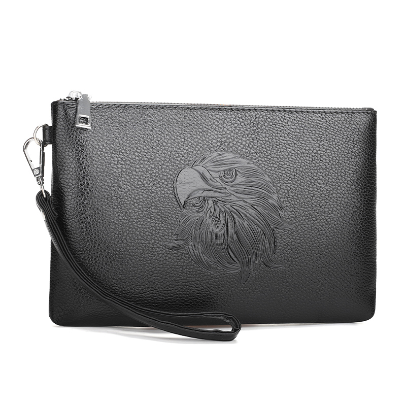 Men's Flamingo Pu Leather Zipper Clutch Bag display picture 14