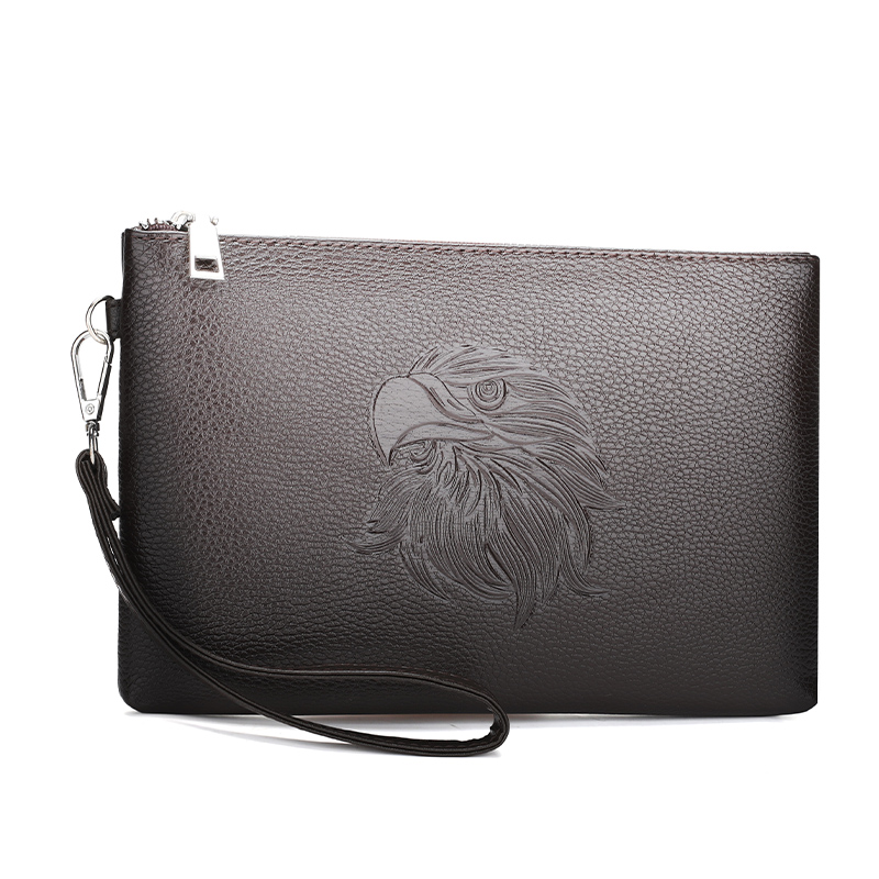 Men's Flamingo Pu Leather Zipper Clutch Bag display picture 13