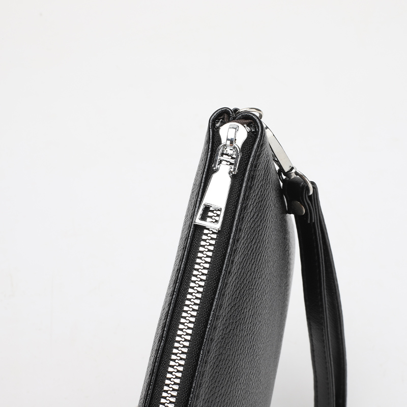 Men's Reed Pu Leather Zipper Clutch Bag display picture 3