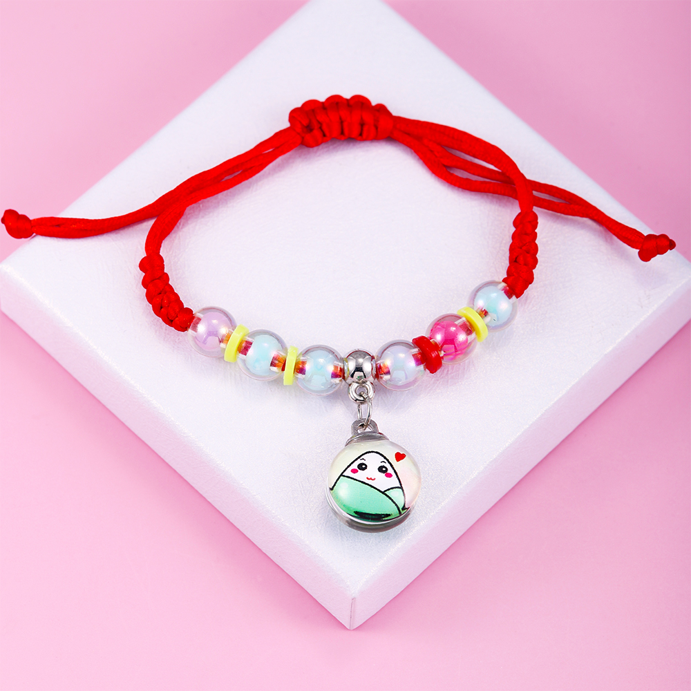 Casual Cute Cartoon Round Arylic Beaded Girl'S Bracelets display picture 7
