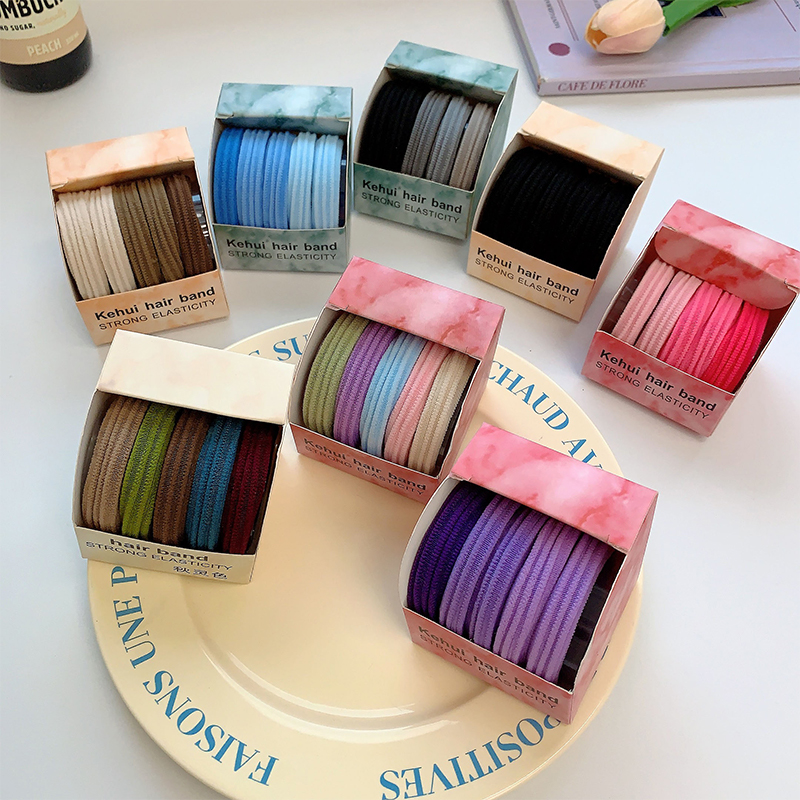 Women's Casual Simple Style Solid Color Rubber Band Hair Tie display picture 5