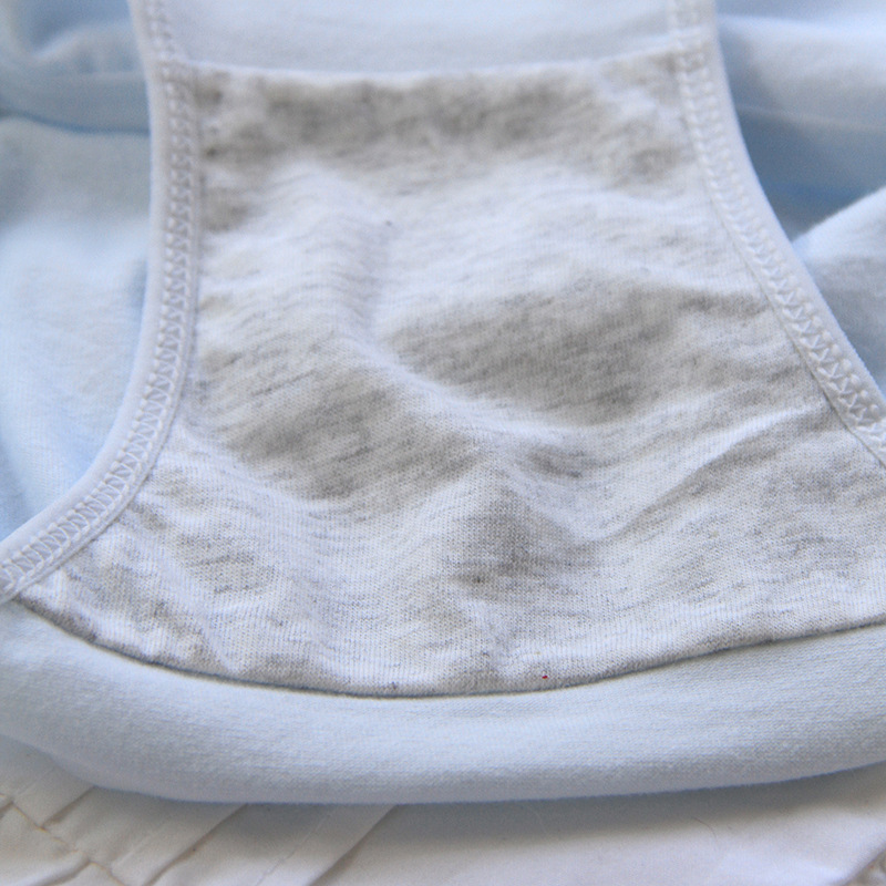 Solid Color Comfort Mid Waist Briefs Panties display picture 10