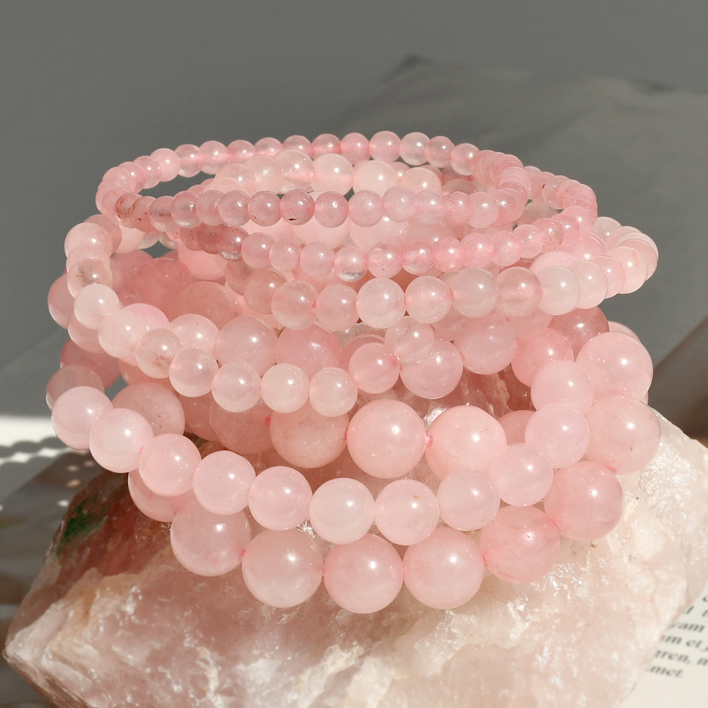 Fairy Style Simple Style Round Natural Stone Bracelets In Bulk display picture 1