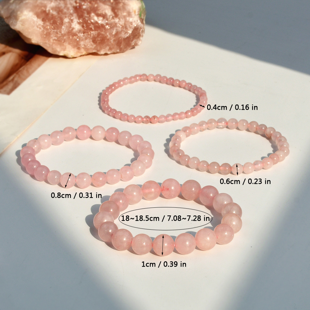 Fairy Style Simple Style Round Natural Stone Bracelets In Bulk display picture 4