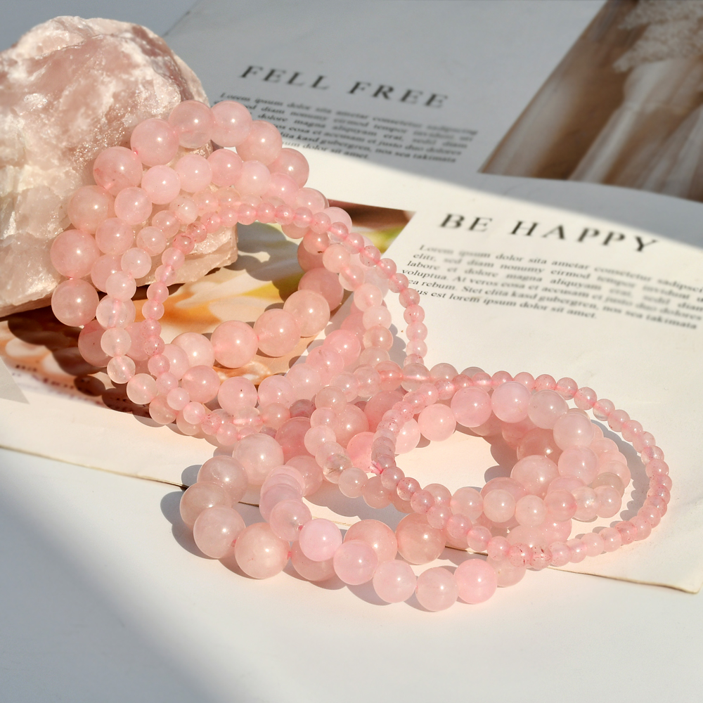 Fairy Style Simple Style Round Natural Stone Bracelets In Bulk display picture 5