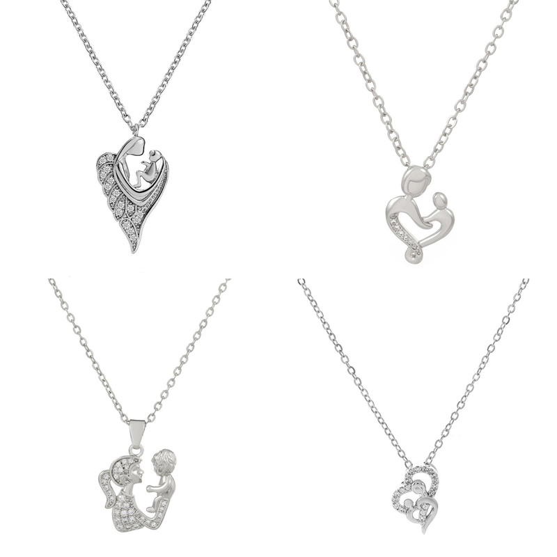 Cobre Chapados en oro de 18k Elegante Estilo Simple Forma De Corazón Ahuecar Embutido Diamantes De Imitación Collar Colgante display picture 2