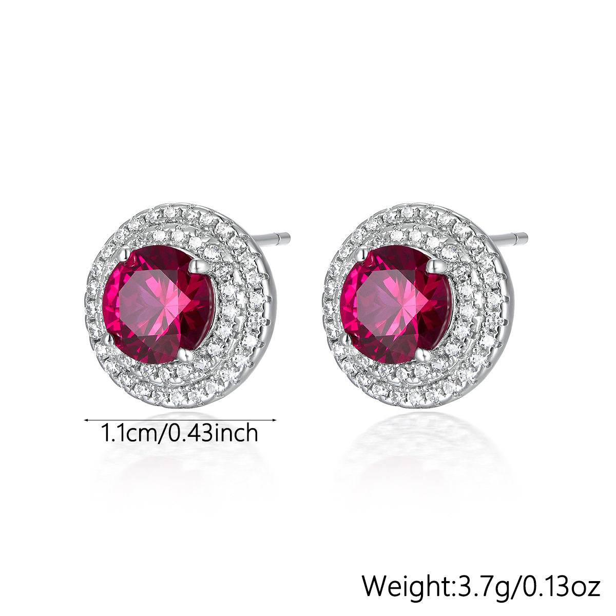 Elegant Glam Flower Synthetic Gemstones Sterling Silver High Carbon Drill White Gold Plated Women's Rings Earrings Jewelry Set display picture 11