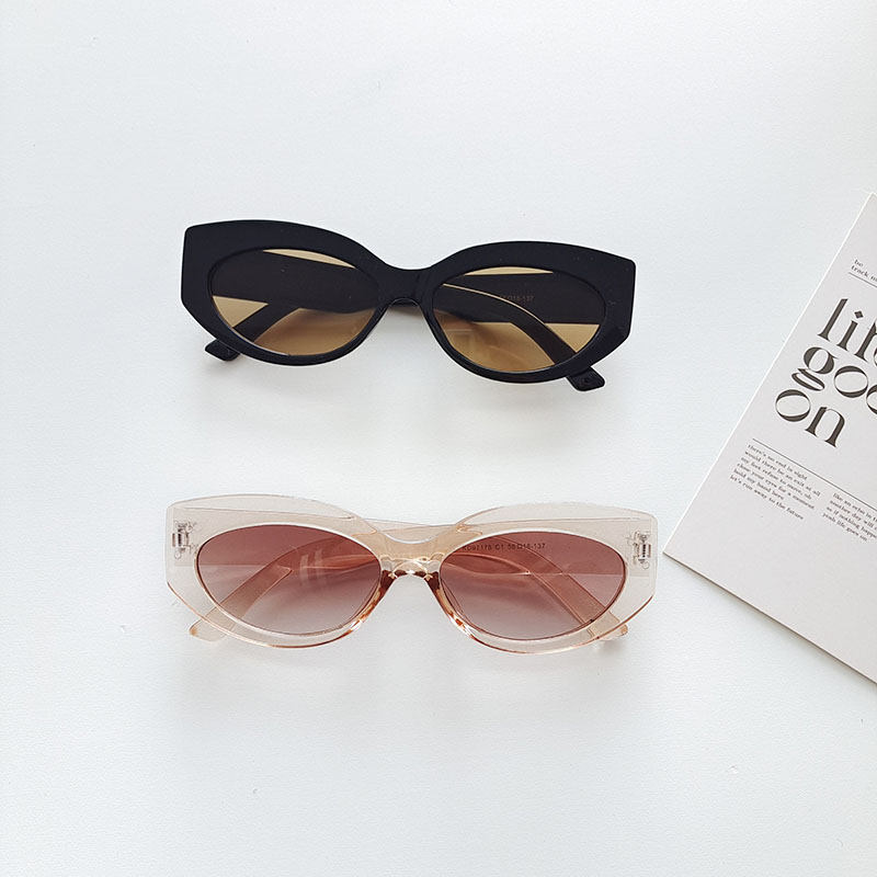 Y2K Solid Color Pc Resin Oval Frame Full Frame Women's Sunglasses display picture 3