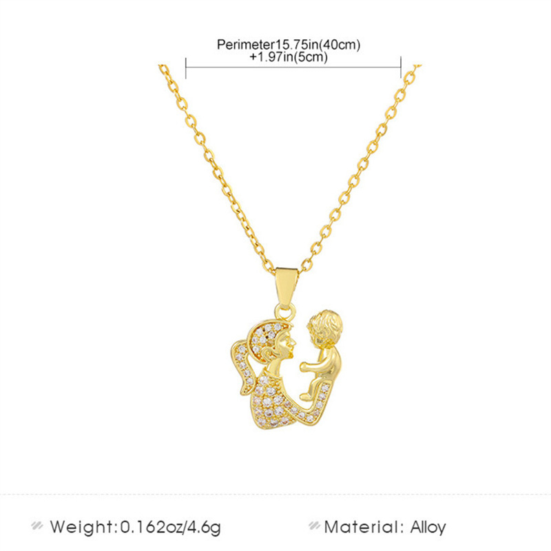 Cobre Chapados en oro de 18k Elegante Estilo Simple Forma De Corazón Ahuecar Embutido Diamantes De Imitación Collar Colgante display picture 8