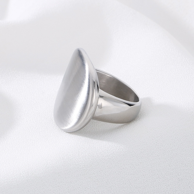 Stainless Steel Casual Simple Style Oval Rings display picture 7