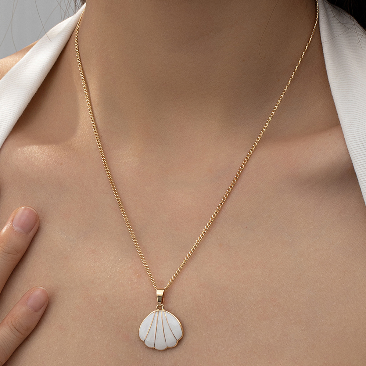 Beach Commute Shell Ferroalloy Zinc Alloy Women's Pendant Necklace display picture 4