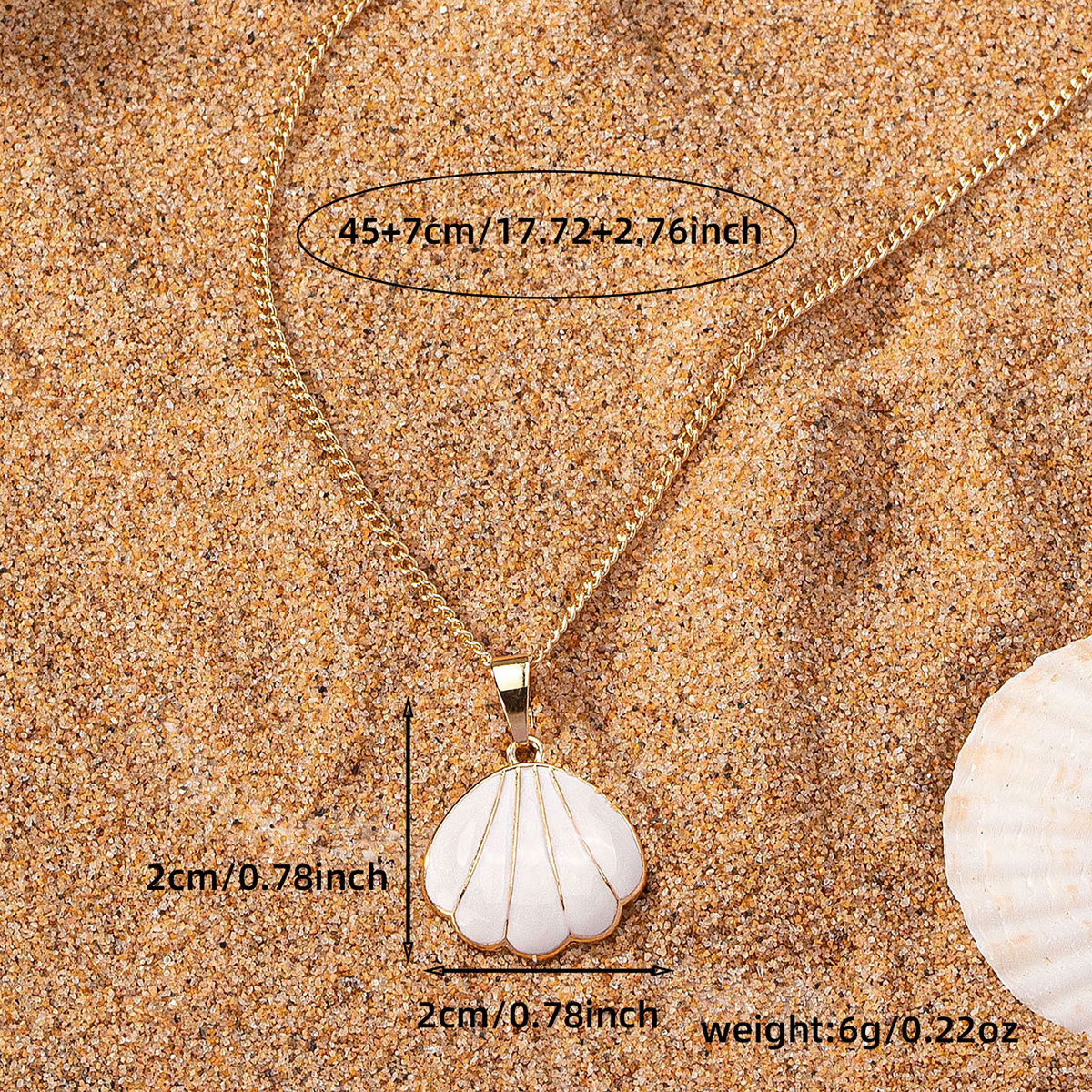 Beach Commute Shell Ferroalloy Zinc Alloy Women's Pendant Necklace display picture 6