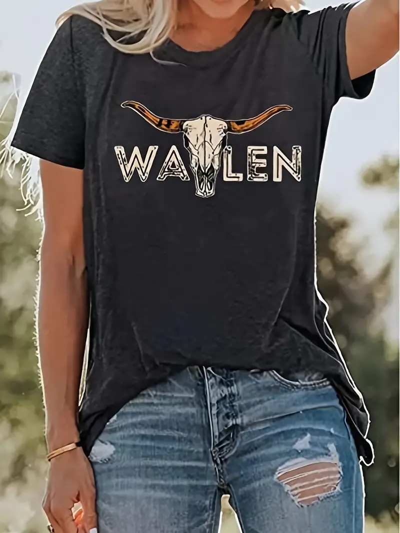 Women's T-shirt Short Sleeve T-Shirts Printing Vacation Animal display picture 3