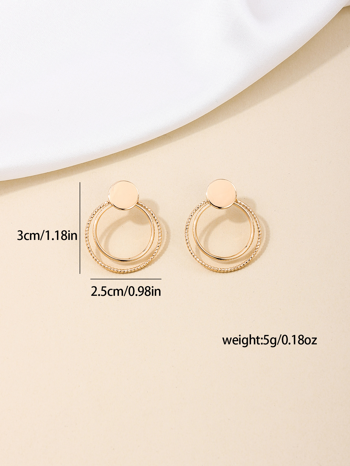1 Pair Casual Simple Style Round Alloy Drop Earrings display picture 6