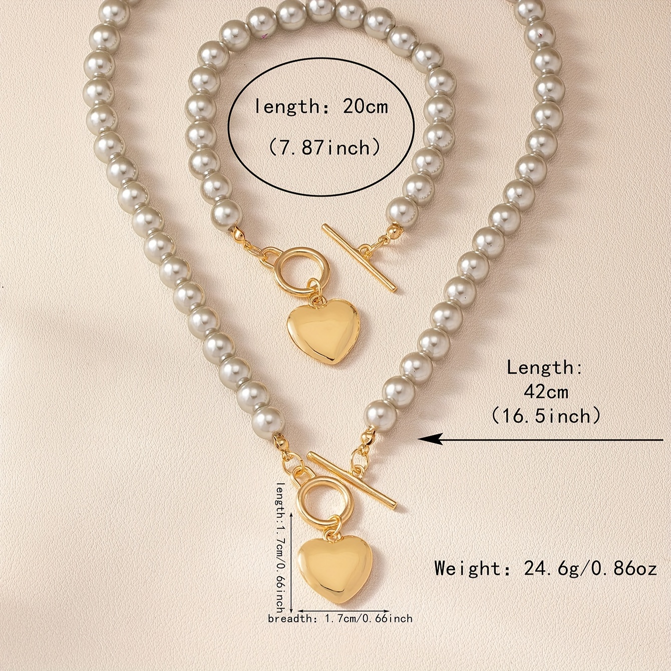 Casual Elegant Heart Shape Alloy Plastic Women's Jewelry Set display picture 4